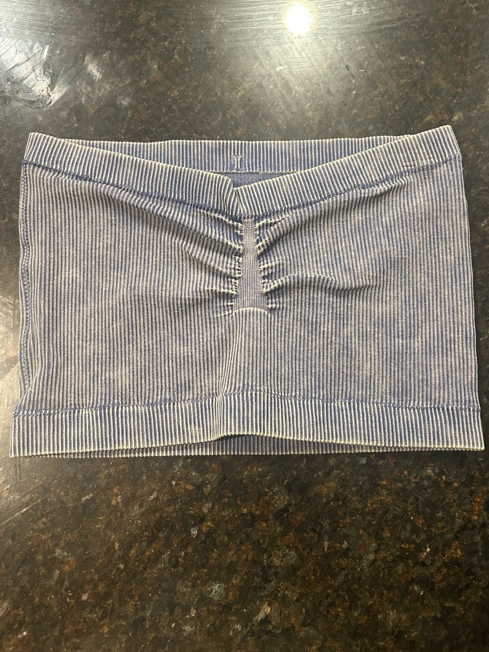 Better Be Navy Blue Ribbed Bandeau Tube Top New With Tags